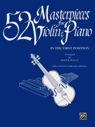 Carte 52 MASTERPIECES FOR VIOLIN Alfred Publishing