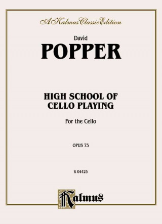 Knjiga POPPER HIGH SCHOOL CELLO OP73 C David Popper