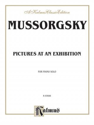 Carte PICTURES AT AN EXHIBITION PIANO MODESTE MUSSORGSKY
