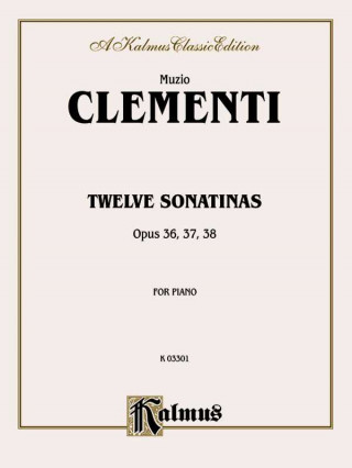 Könyv 12 SONATINAS PIANO CLEMENTI