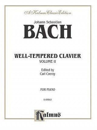 Livre BACH WELL TEMP CLAV V2 CZERNY Johann Bach