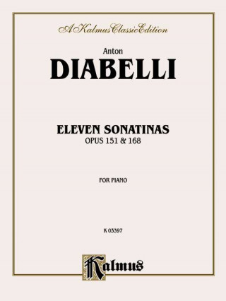 Kniha DIABELLI 11 SONATINAS PA Anton Diabelli