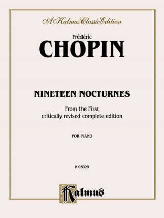 Książka NOCTURNES PIANO FREDERICK CHOPIN