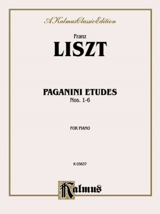 Carte LISZT PAGANINI ETUDES 16 PS 