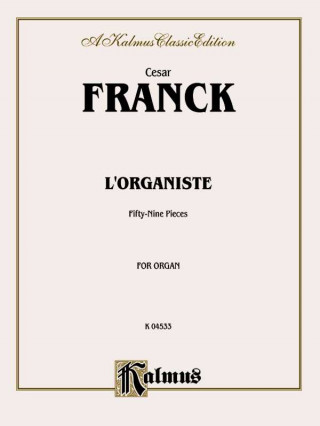 Book FRANCK L'ORGANISTE C'Sar Franck