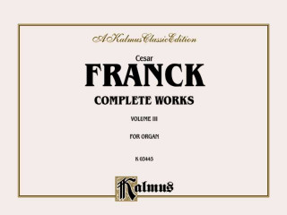 Libro FRANCK ORGAN WORKS VOL 3 O C'Sar Franck