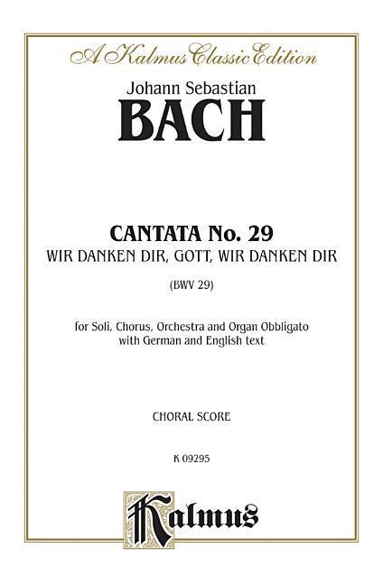 Książka BACH CANTATA NO 29 Johann Bach