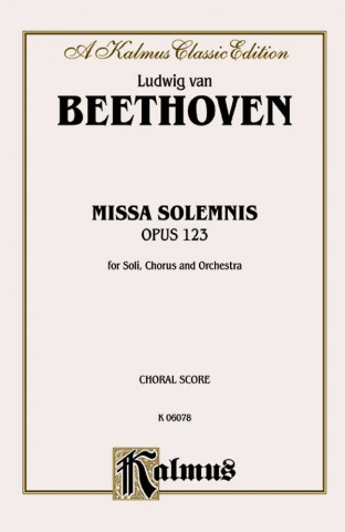 Kniha BEETHOVEN MISSA SOLEMNIS V Ludwig Van Beethoven