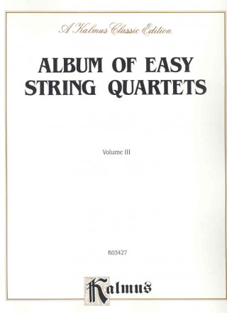 Libro EASY STRING QUARTET ALB 3 4 Alfred Publishing