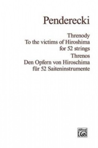 Książka THRENODY STUDY SCORE Krzysztof Penderecki