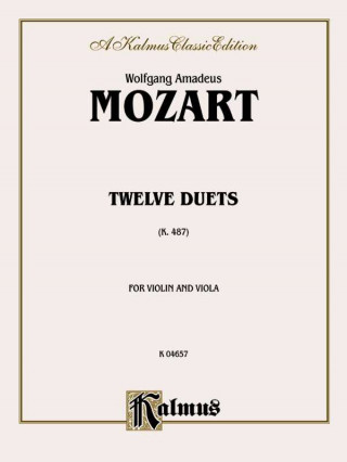 Könyv MOZART 12 DUETS K487 Wolfgang Mozart