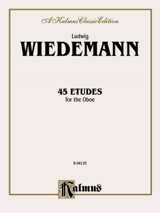 Kniha FORTYFIVE ETUDES OBOE L. WEIDEMANN