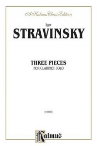 Kniha STRAVINSKY 3 PCS CLAR SOLO C Igor Stravinsky