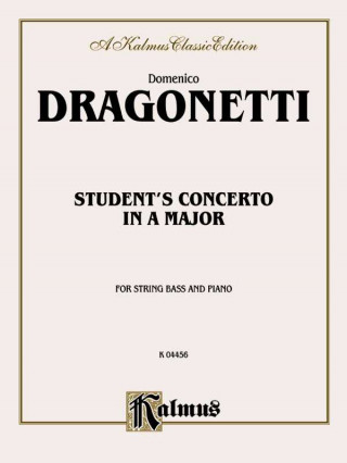 Kniha DRAGONETTI STUDENTS CONCERTO S Domenico Dragonetti