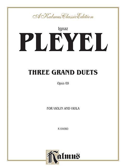 Kniha PLEYEL 3 GRAND DUETS OP69 Ignaz Pleyel