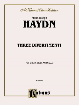 Carte HAYDN 3 DIVERTIMENTI VLNVLAC Franz Haydn