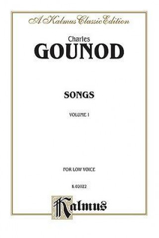 Könyv GOUNOD SONGS VOL I LOW Charles Gounod