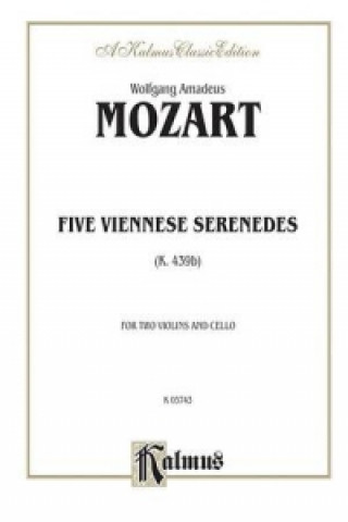 Könyv MOZART VIENNESE STRG TRIOS 3 Wolfgang Mozart