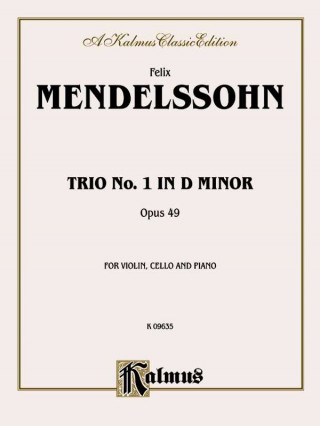 Carte MENDELSSOHN TRIO IN D MIN OP 49 Felix Mendelssohn