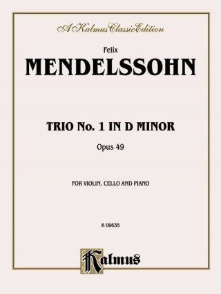 Könyv MENDELSSOHN TRIO IN D MIN OP 49 Felix Mendelssohn