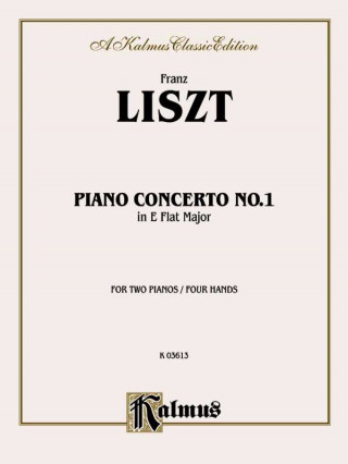 Carte LISZT PIANO CONC1 2P4H EB MAJ Franz Liszt