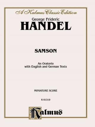 Książka HANDEL SAMSON 1743 MS GEORGE FREDE HANDEL