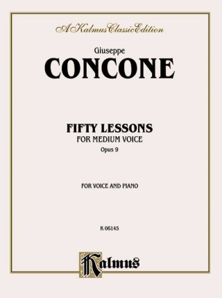 Kniha CONCONE 50 LESSONS OP9 MED V Giuseppe Concone