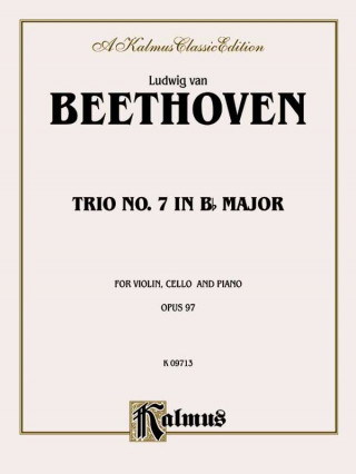 Książka BEETHOVEN PIANO TRIO7 OP97 Ludwig Van Beethoven