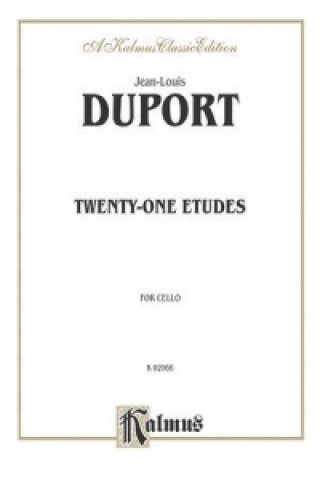 Book DUPORT 21 ETUDES CELLO Jean-Louis Duport