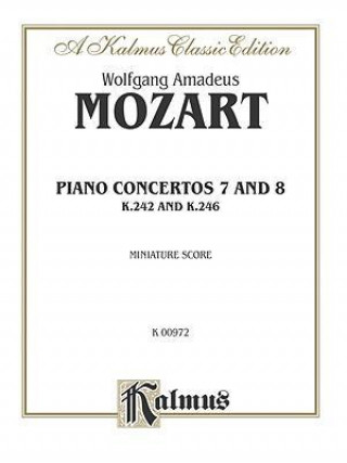 Kniha MOZART PIANO CONCS NO 7 8 M Wolfgang Mozart