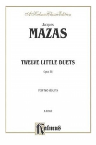 Carte MAZAS 12 LITTLE DUETS OP 38 Jacques Mazas