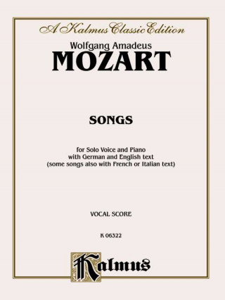 Carte MOZART SONGS V Wolfgang Mozart