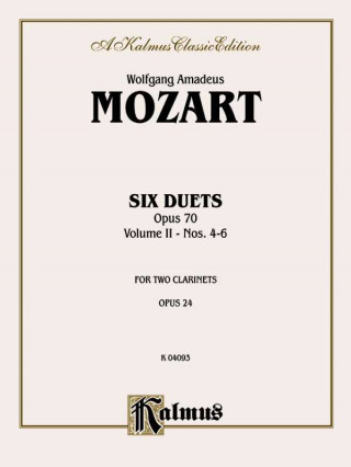 Könyv MOZART 6 DUETS 2 CLAR VOL2 C Wolfgang Mozart