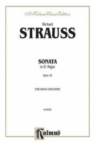 Könyv STRAUSS SONATA OP18 VN PA V 