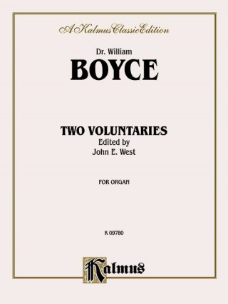 Könyv BOYCE 2 VOLUNTARIES IN C A ORG William Boyce