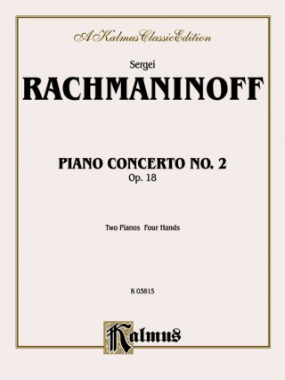 Kniha RACHMANINOFF PIANO CONC2 2P4H Sergei Rachmaninoff