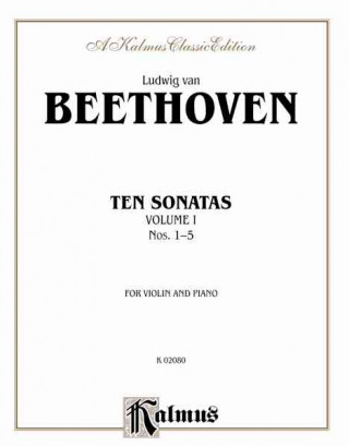 Knjiga BEETHOVEN 10 VIOLIN SONATAS V1 