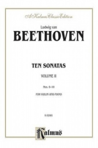 Knjiga BEETHOVEN 10 VIOLIN SONATAS V2 Ludwig Van Beethoven