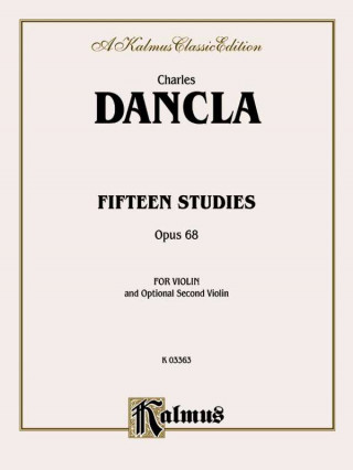 Knjiga DANCLA 15 STUDIES OP 68 Jean Dancla