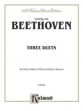 Kniha BEETHOVEN 3 DUETS FLOBVN CEL Ludwig Van Beethoven