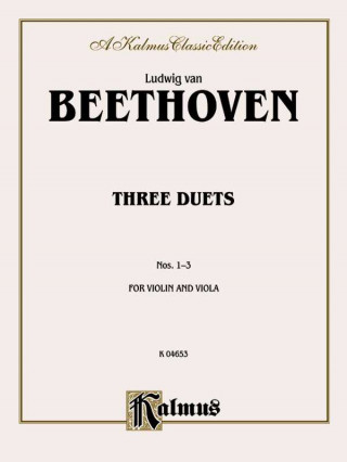 Könyv BEETHOVEN 3 DUETSVLN VLA Ludwig Van Beethoven