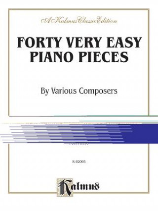 Kniha 40 EASY PIANO PIECES Alfred Music