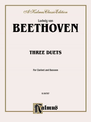 Kniha BEETHOVEN 3 DUETS CLAR BSSN Ludwig Van Beethoven