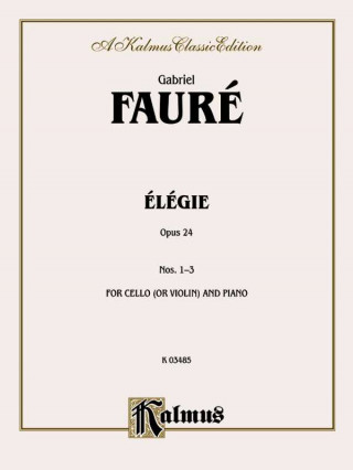 Książka FAURE ELEGY OP 24 C Gabriel Faur'