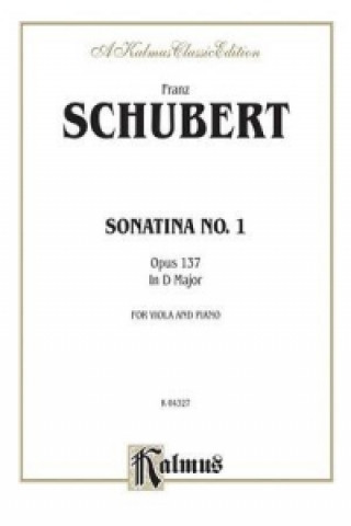 Könyv SCHUBERT SONATINA NO1 VIOLA Franz Schubert