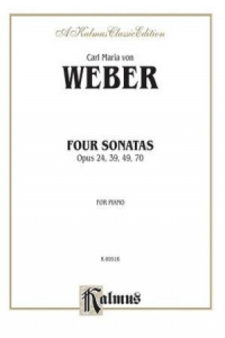 Könyv WEBER 4 PIANO SONATAS 