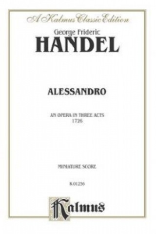 Könyv HANDEL ALESSANDRO 1726 MS George Handel