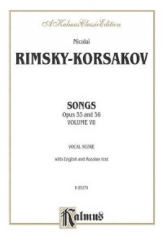 Kniha RK SONGS WPA ACC VOL 7 OP 5556 Nicolai Rimsky-Korsakov