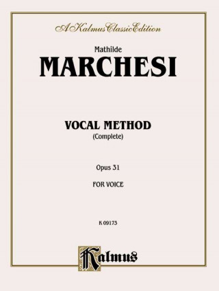 Carte MARCHESI VOCAL METHOD COMP OP 3 Mathilde Marchesi