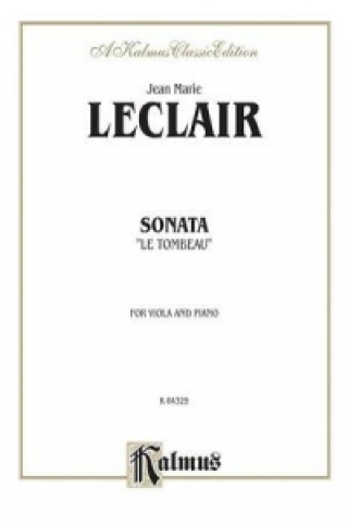 Książka LECLAIR SONATA LE TOMBEAU V Jean LeClair